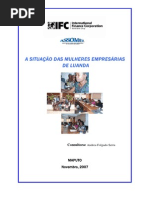 A Situação das Mulheres Empresárias de Luanda (November 2007)