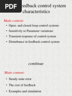 Ch3 Feedback Control System Characteristics: Main Content