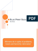 Blue Print Success Attiude