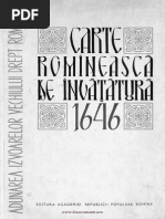 Carte Romaneasca de Invatatura 1646