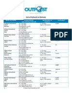 List of Schools Bahrain May10