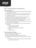 Download AP Environmental Science - Chapter 1 Notes by RECON_iND SN19827308 doc pdf