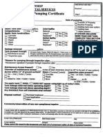 Septic System Pumping Certificate