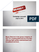 Beam Campaign Presentation