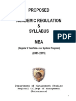 Syllabus - MBA - 2013-15