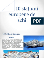 Top 10 staţiuni europene de schi