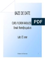 Baze de date