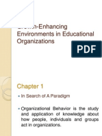 Growth-Enhancing Environments in Educational Organizations