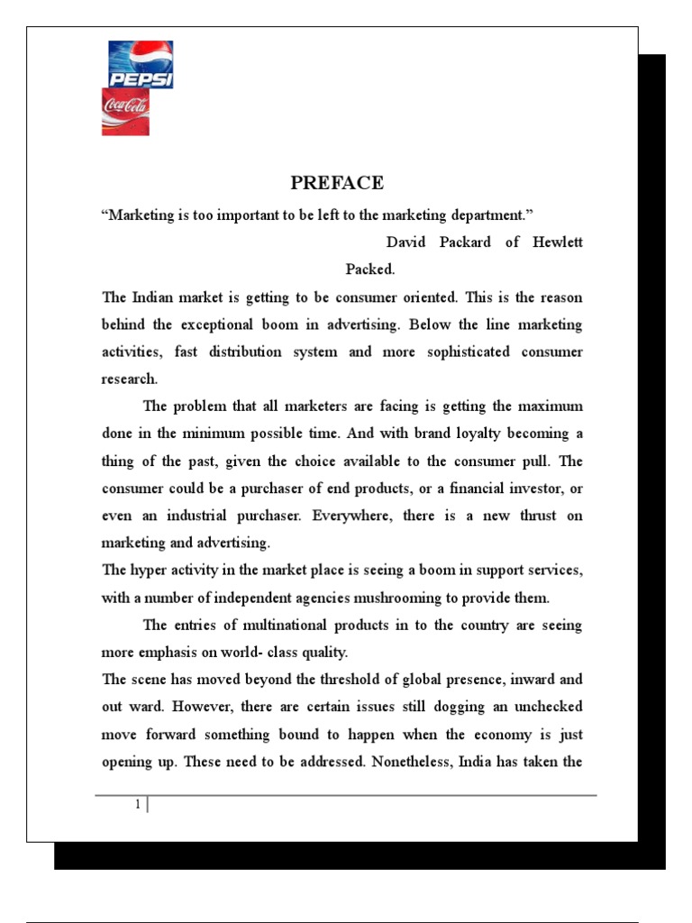 Pepsi's Market Strategy in India | PDF | Pepsi Co | Coca Cola