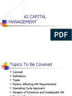 Working Capital Management