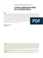 ADMINISTRAÇÃO PÚBLICA BRASILEIRA ENTRE O GERENCIALISMO E A GESTÃO SOCIAL (1)