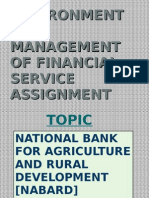 Environment AND Management of Financial Service Assignment