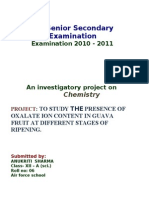  Chemistry Project Guava