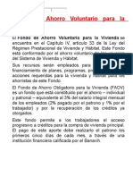 Fondo de Ahorro Voluntario Para La Vivienda