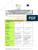 Ficha de trabalho nº3- texto literário e não literário