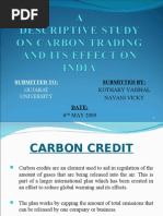 A Study on Carbon Credit (PPT)