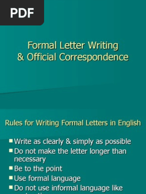 Letter Writing