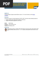 Beginners Guide for Online Mobile Application Development Using SUP2.1-ODP
