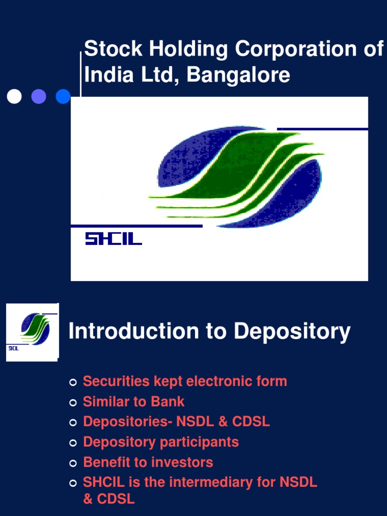 Stock Holding Corporation of India LTD, Bangalore PDF Investor