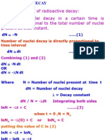 Nuclear Decay Law