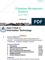 Distributed Database Management Systems: Information Technology