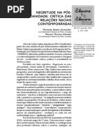 RESENHA_ NEGRITUDE NA PÓS_AFRICANIDADE