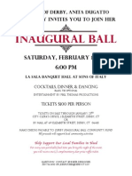 Inaugural Ball Invite
