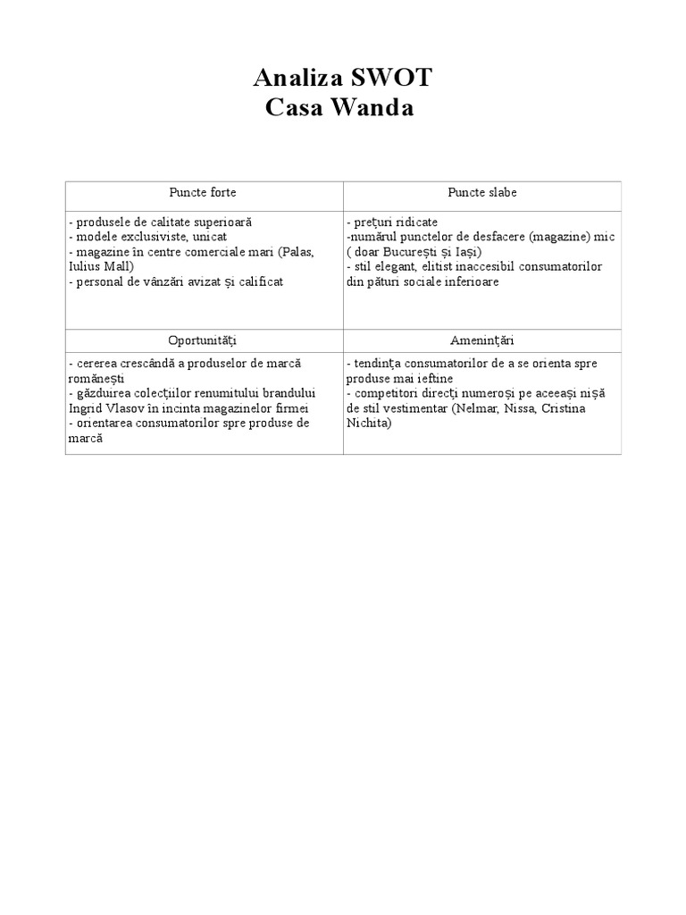 Analiza Swot+Micro Macro | PDF