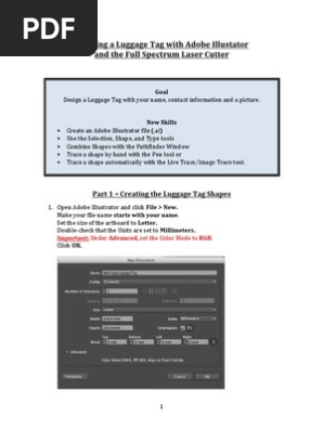 creating a luggage tag with adobe illustator