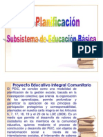 La Planificación en El Subsistema de Educación Básica