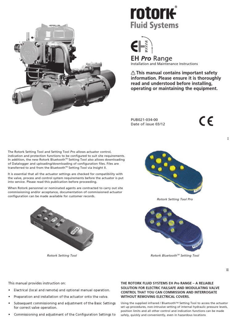 Manual Rotork Valve Actuator