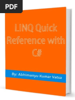 Download LINQ Quick Reference With C by VENKI CH SN198523898 doc pdf
