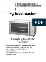 Convection Oven-Broiler: Read and Save These Instructions