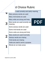 Word Choice Rubric