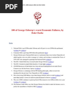 Download George Osbornes 100 worst economic failures by oin Clarke by Eoin Clarke SN198579195 doc pdf