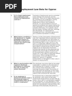 Labour Employment Law Cyprus