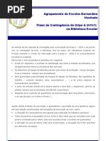 Plano de Contingência Gripe A na biblioteca