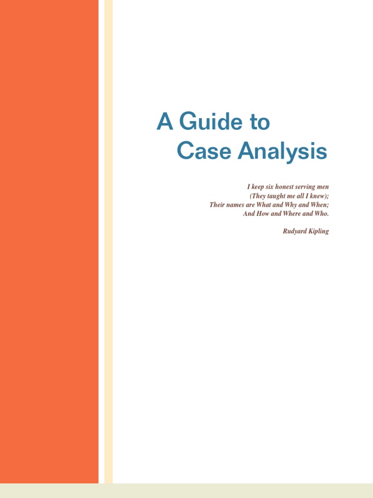 Guide To Case Analysis | PDF | Dividend | Debt