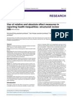 Relative and Absolute Effect Measure