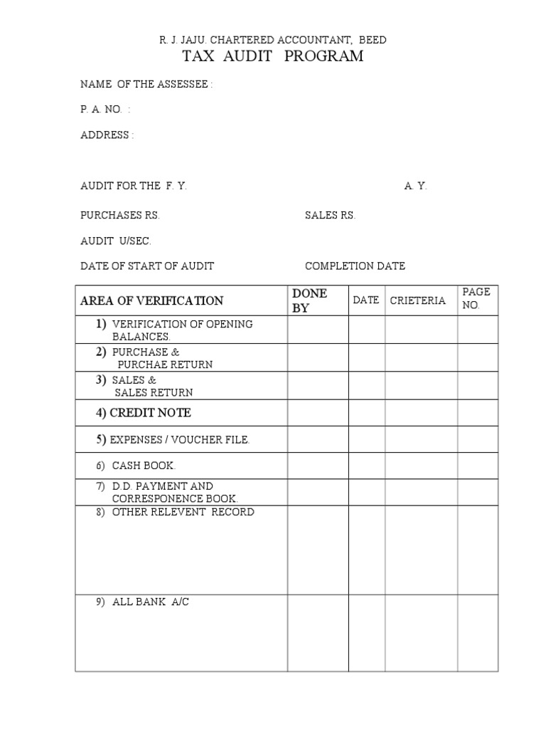Audit Program | PDF | Debits And Credits | Payments