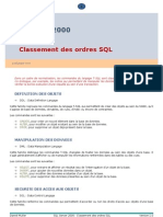 Classement Des Ordres SQL