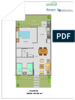 48 - Villas de Aranjuez Casa 40 m2 - Planta Ambientada