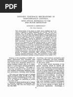 Sensory Feedback Mechanism in Performance Control