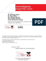 Urgencias Toxicologicas Preguntas Claves