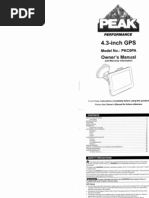 Download Peak Performance 43-Inch GPS Manual by mcneelyd SN198649078 doc pdf