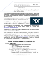 Guia para Elaborar El Plan de Manejo Organico PSPO