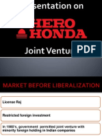 Hero Honda JV Split