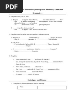 FRENCH Past Papers 2009-10