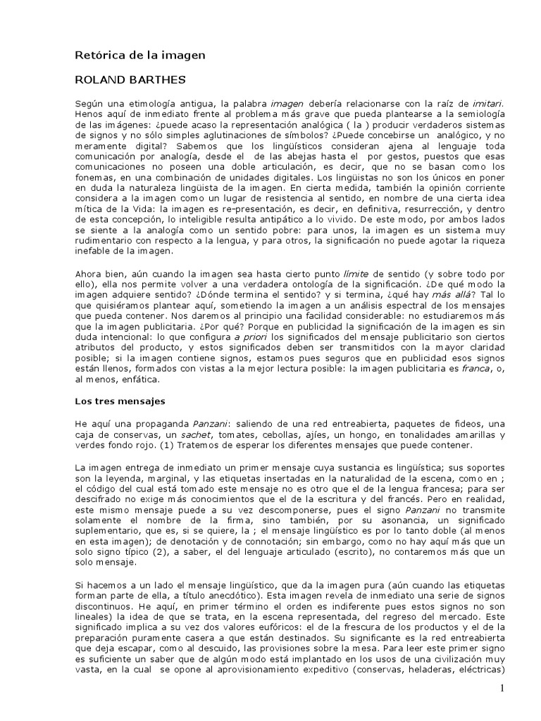 Retórica de la imagenRoland Barthes.pdf Connotación