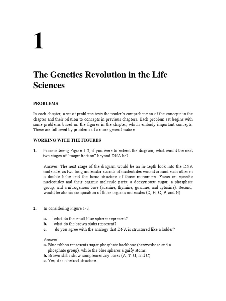 Introduction to Genetic Analysis 10e Griffiths - Solutions Manual | Genetics  | Dna